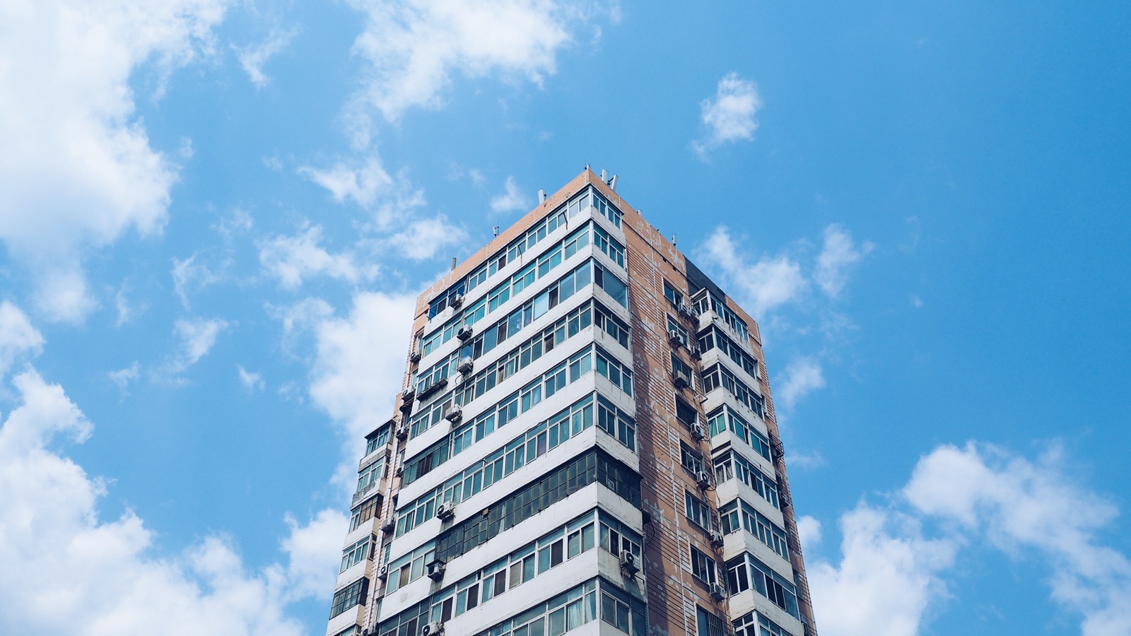 Modern high-rise condominium tower