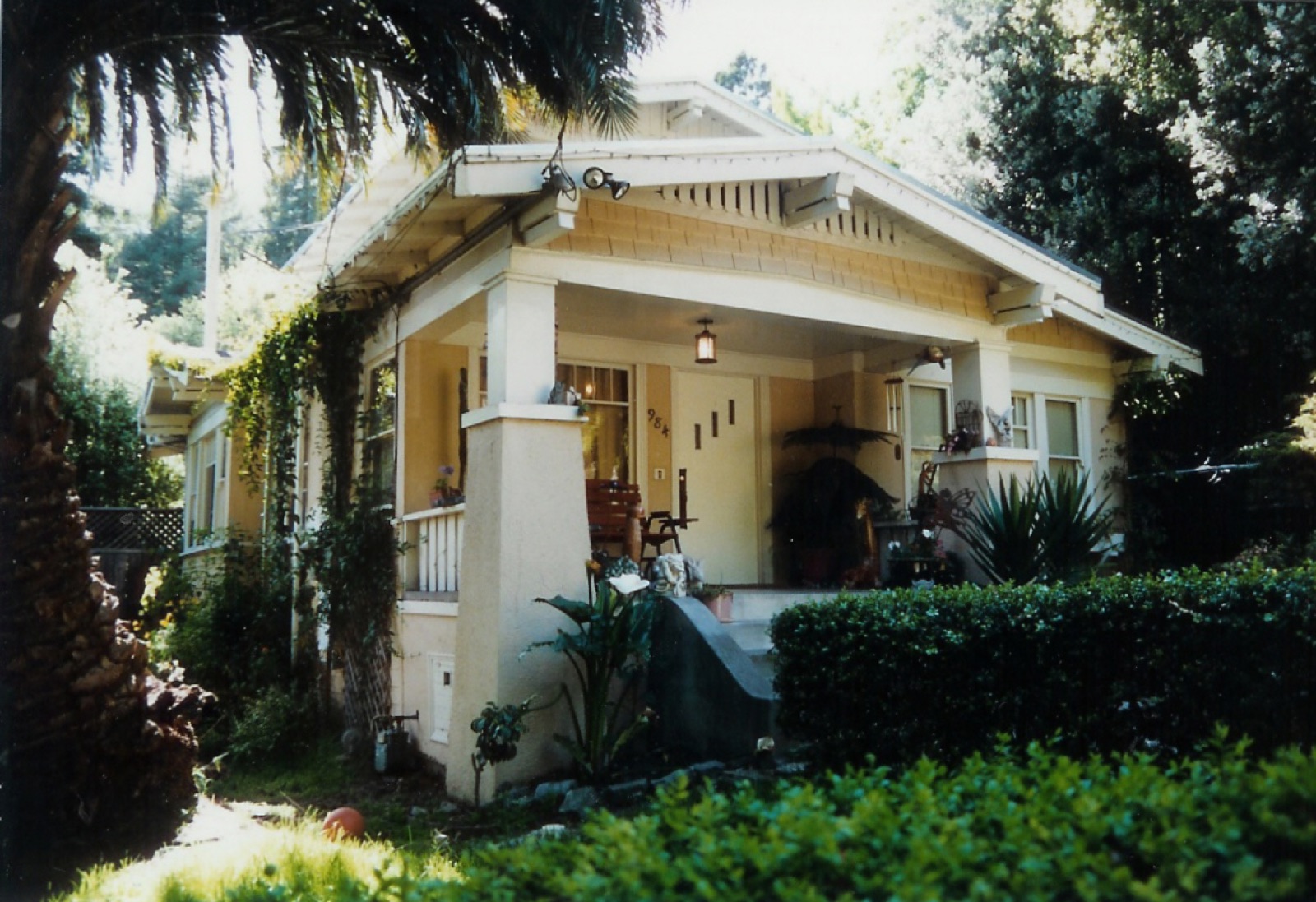 Craftsman bungalow with a covered porch