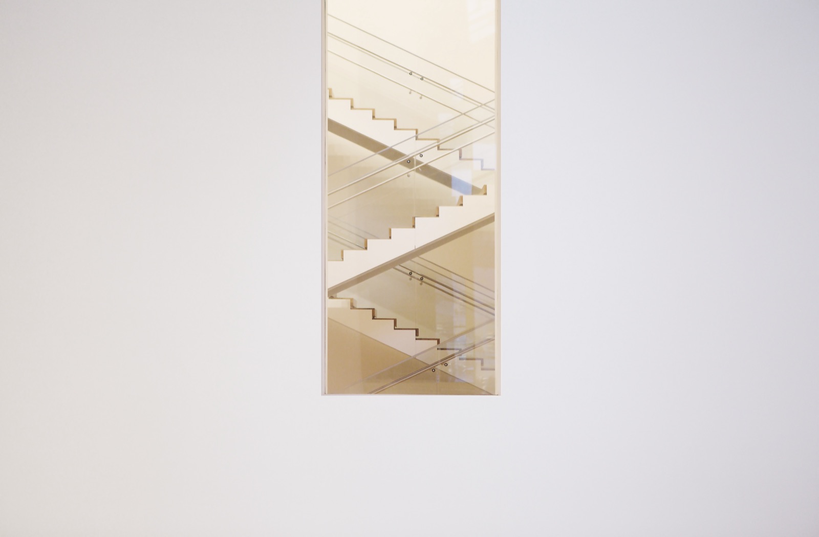 White interior staircase